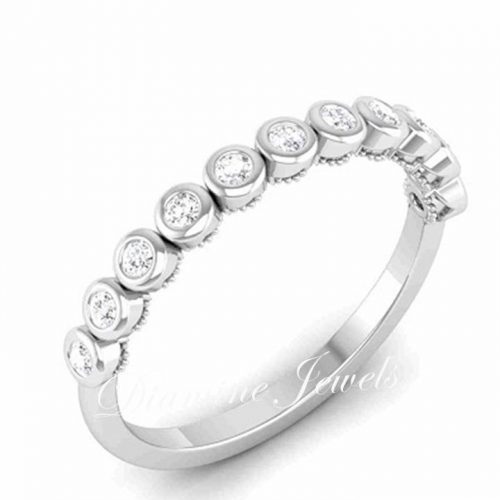 Women Band Rings Diamond 013