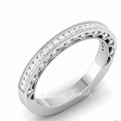 Women Band Rings Diamond 021